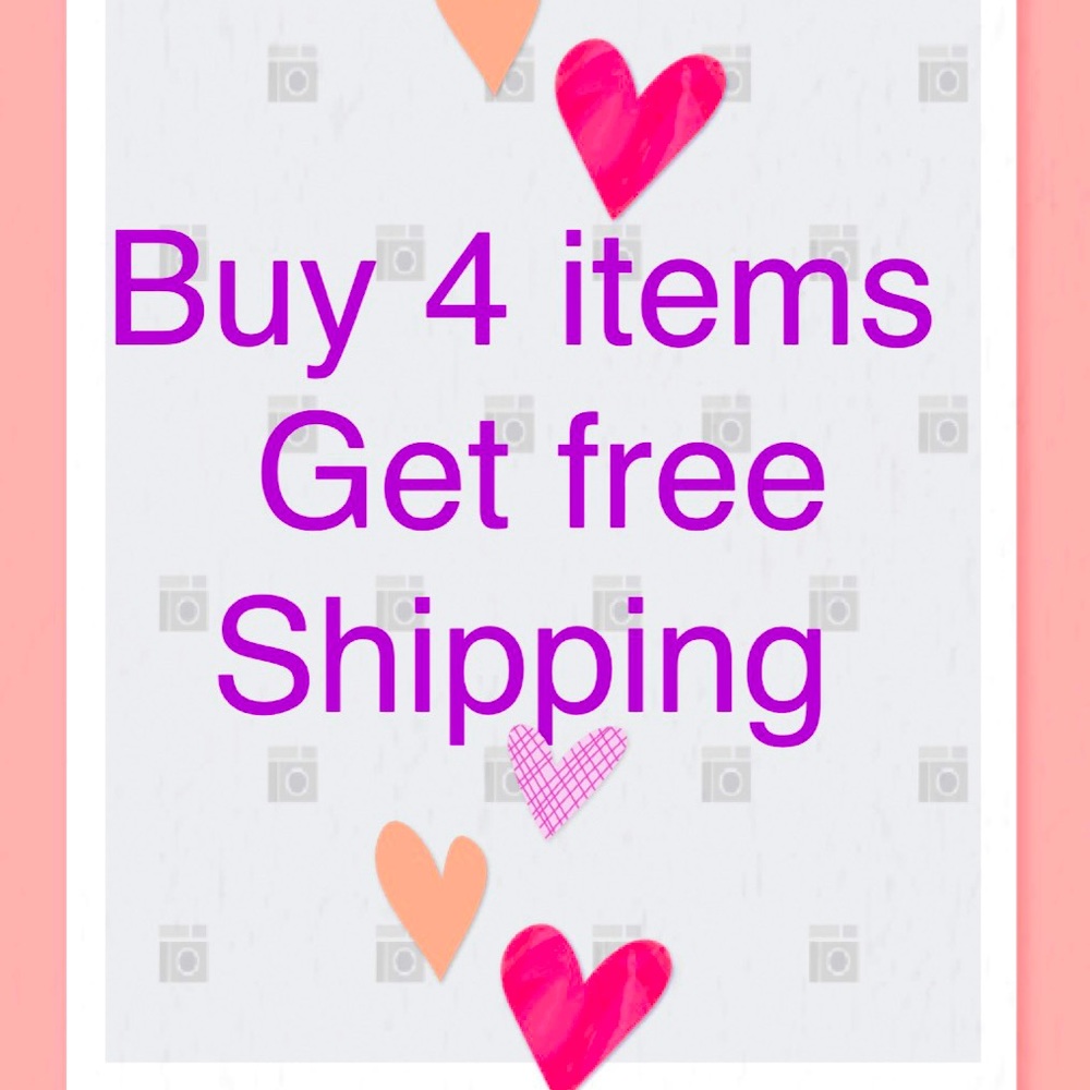 Buy 4 items and make a bundle I will give free shipping